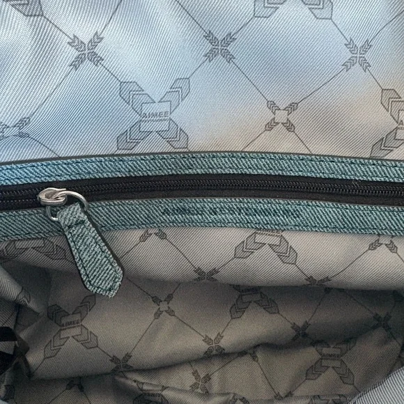 🩵🩵AIMEE KESTENBERG BALI LEATHER DENIM CROSSBODY BAG!🩵🩵 - Picture 10 of 11